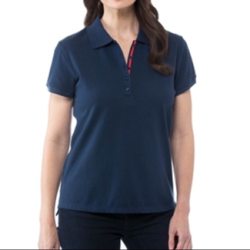 🌸Cherokee Women’s Work School Navy Blue Polo Shirt
